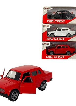 Машина "die*cast" жигули,3 цвета, в коробке