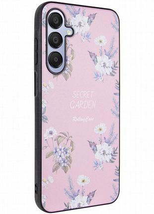 Tpu+pc чехол secret garden для samsung galaxy a15 4g/5g pink