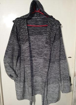Стильный 100% коттон мужской кардиган-кофта с капюшоном и карманами jack &amp; jones originals (l)