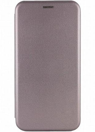 Кожаный чехол-книжка classy для samsung galaxy a15 4g/5g / m15 5g серый