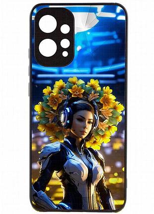 Tpu+pc чехол prisma ladies для xiaomi redmi 12 cyberpunk