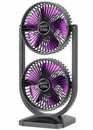 Настольный вентилятор s30 dual-fan 3000mah black
