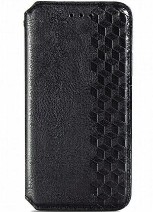 Кожаный чехол-книжка getman cubic (pu) для samsung galaxy a10s черный