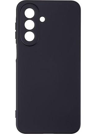 Чехол silicone case для samsung galaxy a27 / a276 бампер с микрофиброй черный