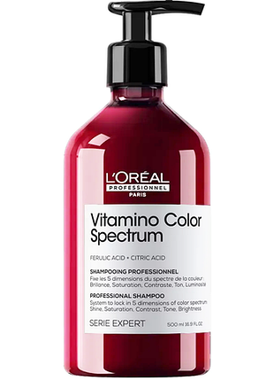 Шампунь для блеска и сохранения цвета vitamino color spectrum 500 мл l’oreal professionnel paris