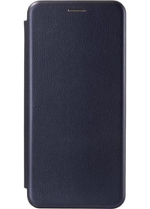 Чехол книжка premium для xiaomi redmi note 14s на магните с подставкой темно-синий