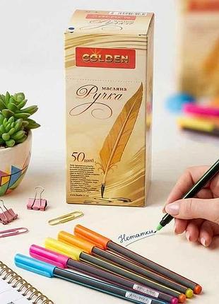 Ручка масляна синій trifit тм golden