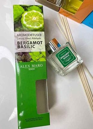 Диффузор для дома bergamot basilic тм alex maro