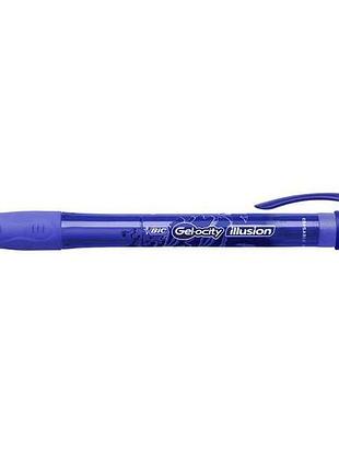 Ручка гелева gel-ocity illusion ,синя 12шт bc943440 тм bic