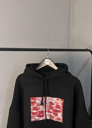 Худі "lips" коричневе, xxl