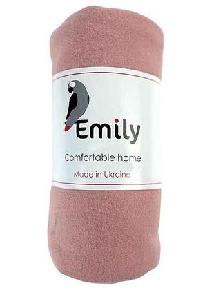 Плед 150*200 флисовый levity розовый тм emily