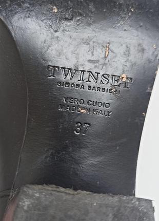 Казаки ботильйони шкіра twinset 7