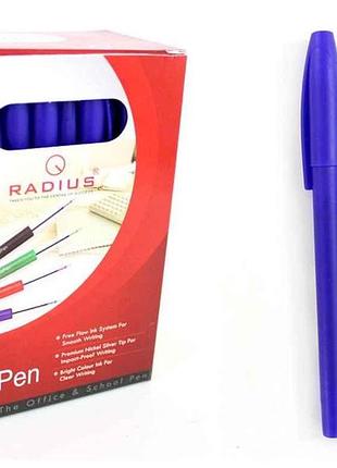 Ручка масляна синій face pen, 0.7мм тм radius