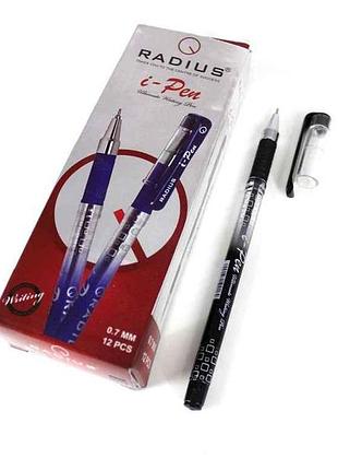 Ручка масляная черный i-pen 0,7мм тм radius