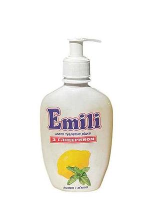 Рідке мило 265 мл. (лимон та мята) тм emili