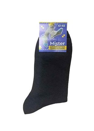 Шкарпетки чол сітка 080s чорний р.41-45 12пар тм mister