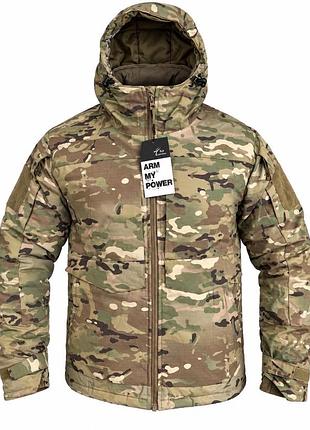 Тактическая зимняя куртка coll dragon omni-heat multicam m