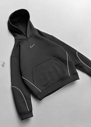 Худи nike графитовое, мужская кофта найк с капюшоном, толстовка мужская