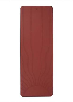 Коврик для йоги bodhi phoenix rising sun red earth 185x66x0.4 см