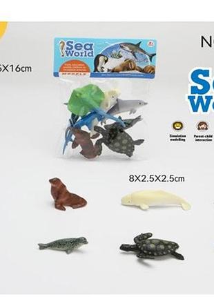 Животные морские, р-р 8*5*1см, в пакете 12*2,5*16см.