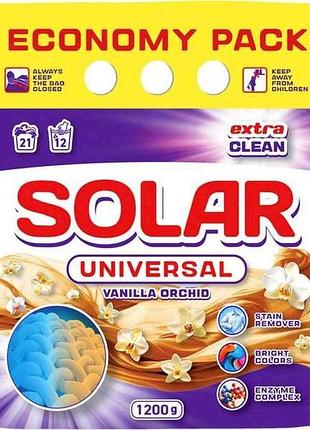 Пральний порошок 1,2кг руч/авт безфосфатний universal vanilla orchid тм solar