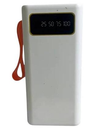 Power bank з ліхтарем 60000mah j88a білий