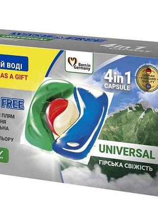 Капсула для стирки 35шт универсальные горная свежесть тм washfree