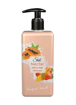 Крем-мило рідке 450мл nectar рідке папайя і манго тм shik