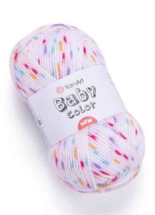 Пряжа baby color розовый 100% акрил 150м 50г 5шт/уп 204 тм yarnart