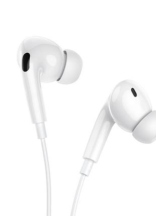 Навушники дротові hoco pro primero digital headset (lightning) white ( )