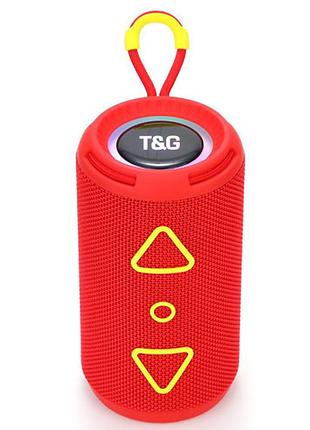 Bluetooth-колонка с rgb подсветкой, speakerphone, радио, red