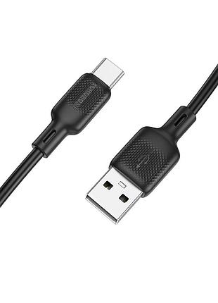 Кабель borofone lenny silicone charging data cable ) black ( )