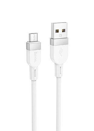 Кабель hoco energy silicone charging data cable ) white ( )
