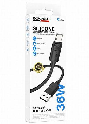 Дата кабель borofone bx123 leya usb to type-c 36w (1m) black 3