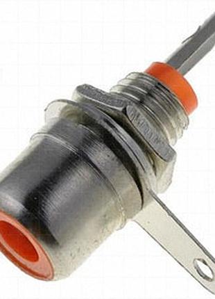 Гніздо на панель rca cc-115 червоне (уп. 2 шт.)