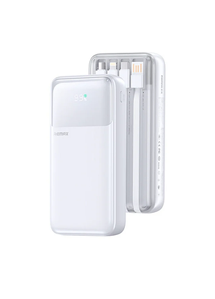 Зовнішній акумулятор remax. with fast charging cable power bank white ( )