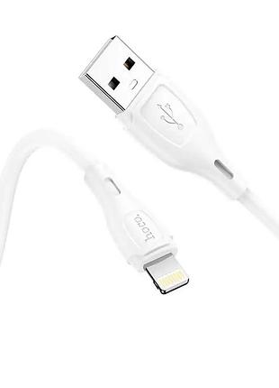 Кабель hoco ultimate silicone charging data cable for ip white ( )