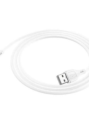 Кабель hoco ultimate silicone charging data cable for ip white ( ) 2
