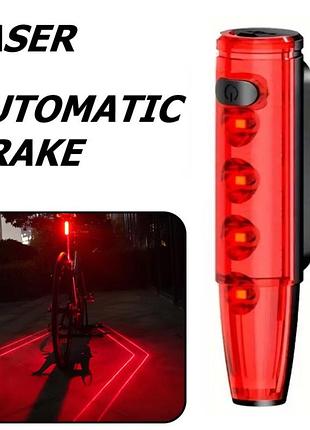 Велофонарь leadbike с лазерной разметкой, waterproof, li-ion аккумулятор, зу type-c