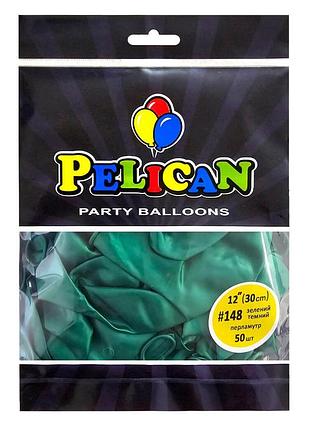 Латексні кульки "( ) перламутр зелений, pelican 50шт