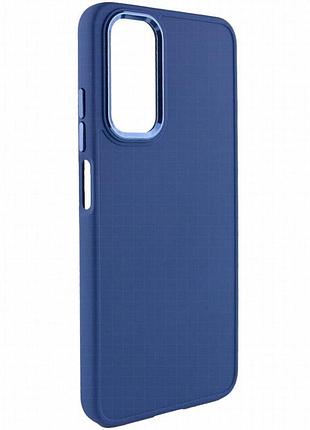 Tpu чехол bonbon metal style для samsung galaxy a54 5g синий / denim blue