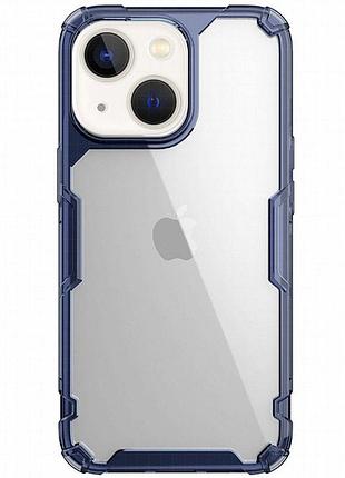 Tpu чехол nillkin nature pro series для apple iphone 15 plus (6.7") синий (прозрачный)