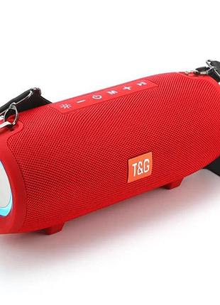 Bluetooth-колонка с rgb подсветкой, speakerphone, радио, red