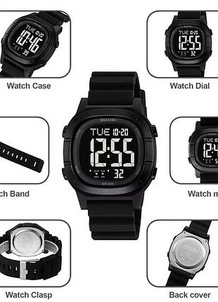 Годинники наручні skmei, black 7