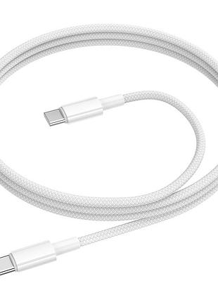 Кабель borofone source charging data cable c to c white ( ) 3