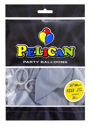 Латексні кульки "( ) макарун сірий світлий, pelican 25шт