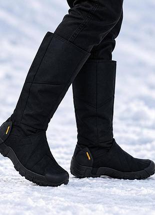 Чоботи чорно-сині furoshiki vibram високі, розмір 40-41