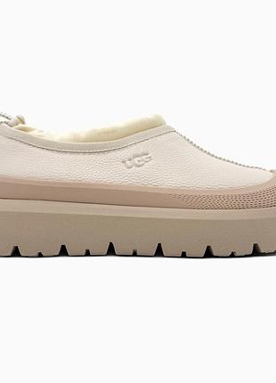 Білі уггі ugg tasman weather hybrid birch white pepper х угг тасмен 36