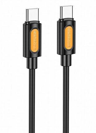 Дата кабель borofone bx114 structure type-c to type-c 60w (1m) black