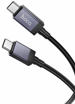 Дата кабель hoco x118 generous with display type-c to type-c 60w (1m) black 2